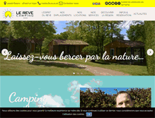 Tablet Screenshot of campinglereve.com